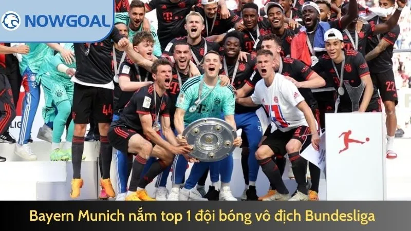 Bayern Munich nắm top 1 đội bóng vô địch Bundesliga  